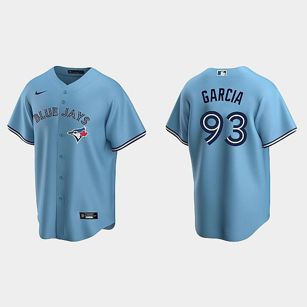 Mens Toronto Blue Jays #93 Yimi Garcia Nike Powder Blue Alternate Coolbase Jersey